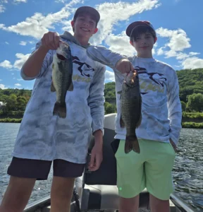 Portsmouth High School freshmen Cameron Welch, left, and Cavin Shaw competed in the junior varsity state championship tournament on the Connecticut River on Saturday, Sept. 5.